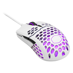 COOLER MASTER MOUSE GAMING WIRED MASTERMOUSE MM711 OPTICAL USB 16000 DPI LUCE RGB COLORE BIANCO